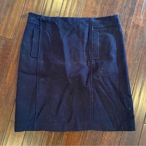 NWT navy wool Talbots skirt